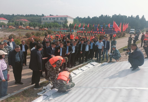 參加2024年河南省水利廳防汛搶險演練